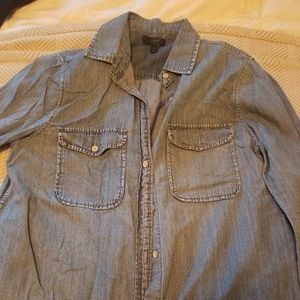 J Crew Size Small Chambray Shirt